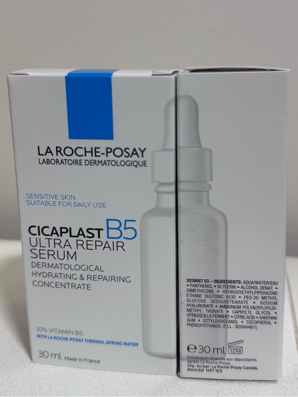 NEW La Roche-Posay Cicaplast B5 Ultra Repair Serum Duo - Set of 2 (30ml each) - Picture 2 of 6